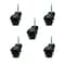 Service Caster 2 Inch Flat Black Hooded Grip Neck Ball Casters, 5PK SCC-GN01S20-POS-FB-516-5 - alternate 1